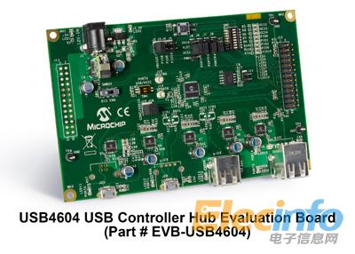 EVB-USB4604_USB4604 USB Controller Hub Evaluation Board_angle_7x5